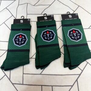 Strideline Socks M/L Green Toyota Tacoma Trailhunter Medallion Crew 3 Pair Pack